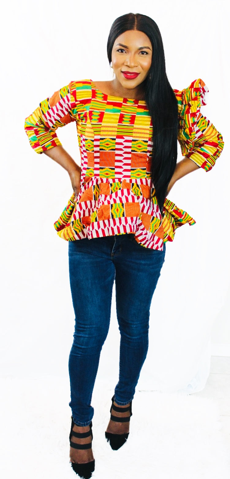 Adeshewa Peplum Blouse