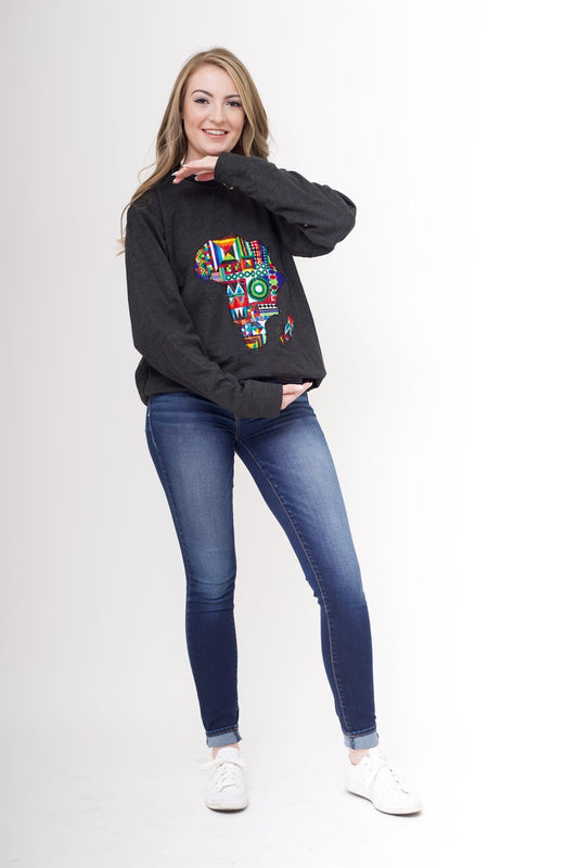 African map Unisex Sweatshirt.